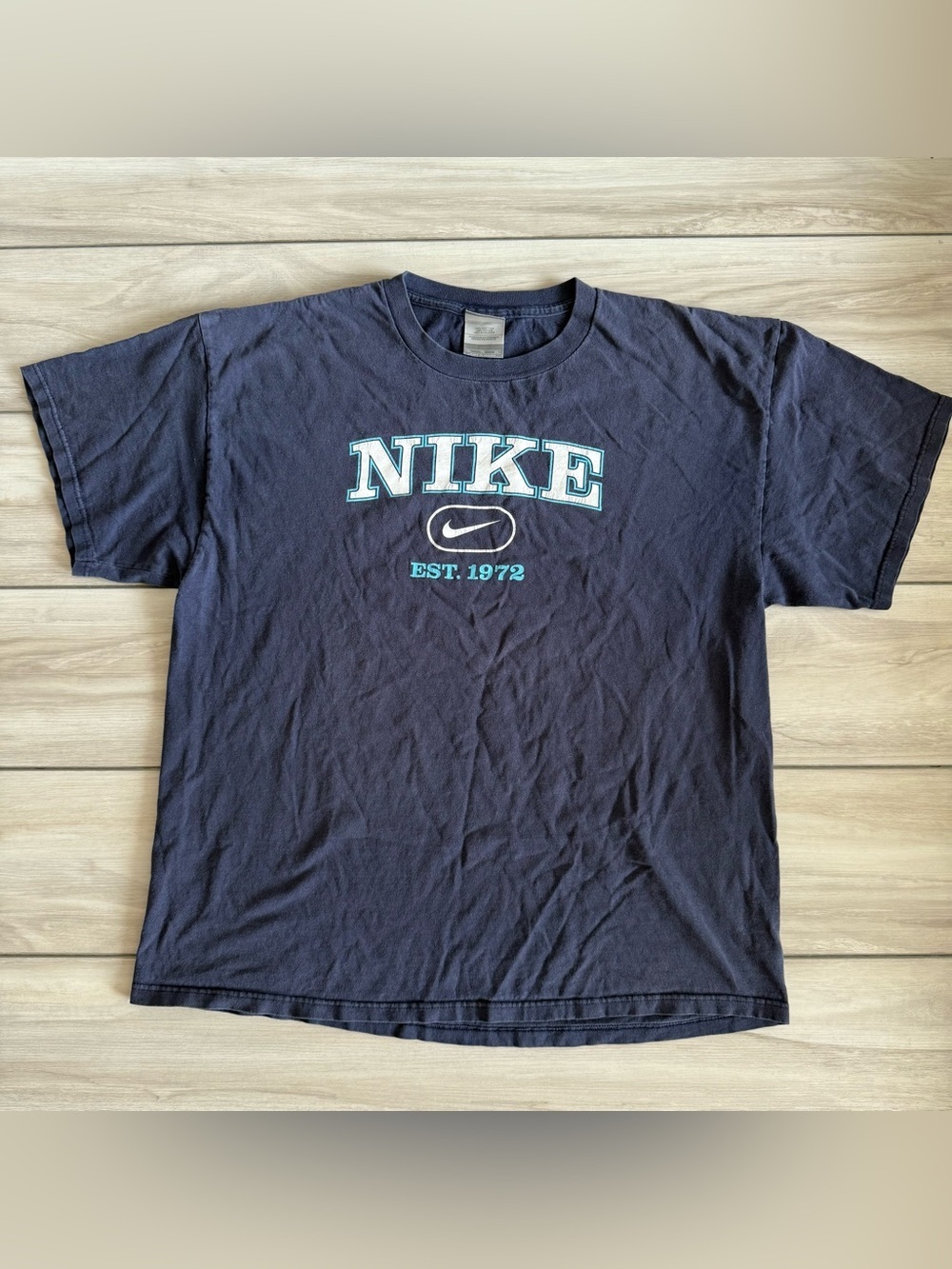 Nike Vintage Tee Blue XL EUC